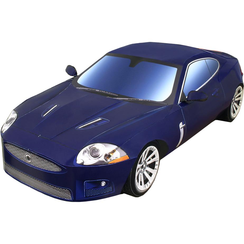 Maqueta papercraft del Jaguar XKR