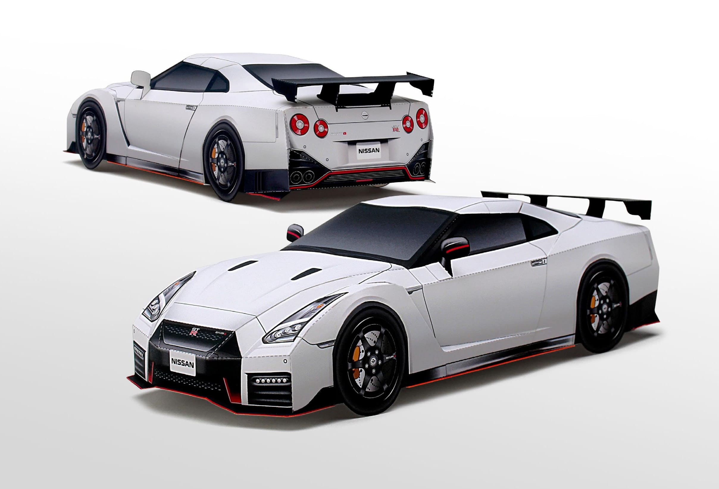 Maqueta papercraft del Nissan GT-R Nismo